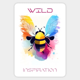 Bee Wild Nature Animal Colors Art Painting Magnet